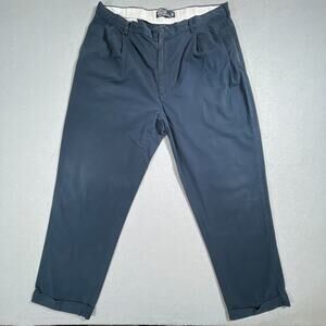 Polo Ralph Lauren Hammond Pant Mens 40X32 Navy Blue Straight Leg Casual‎ Preppy